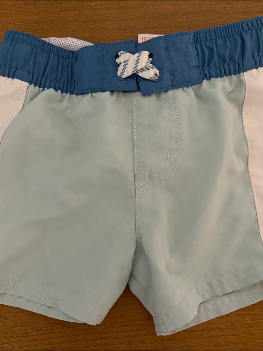 Cat & Jack Light Blue Swim Shorts with Blue Waistband